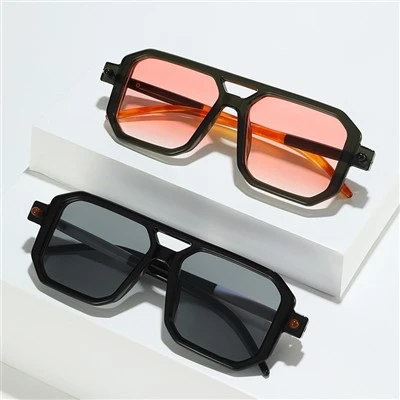 Vintage Double Bridge Frame Sunglasses