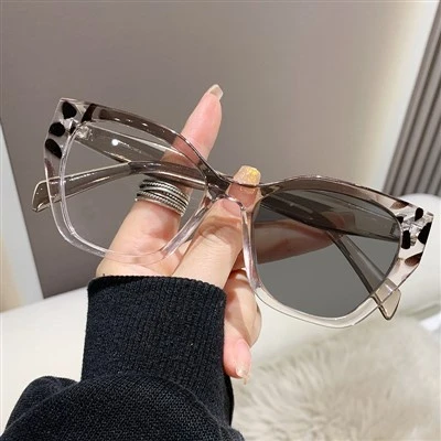 Cat Eye Metal Photochromic Glasses