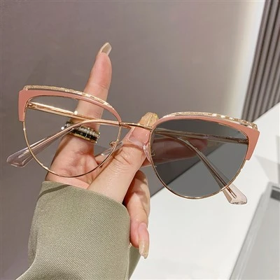 Cat Eye Photochromic Optical Glasses