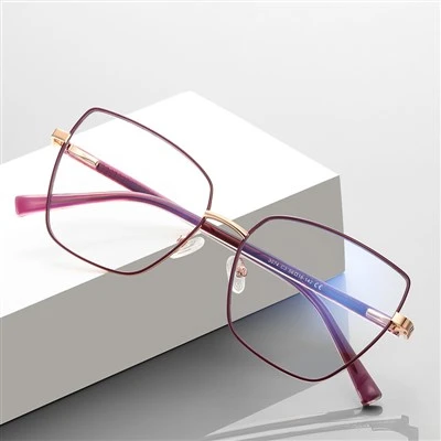 Clear Lens Metal Frame Eyewear Women