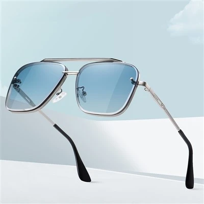Fashion Metal Mens Gradient Sunglasses