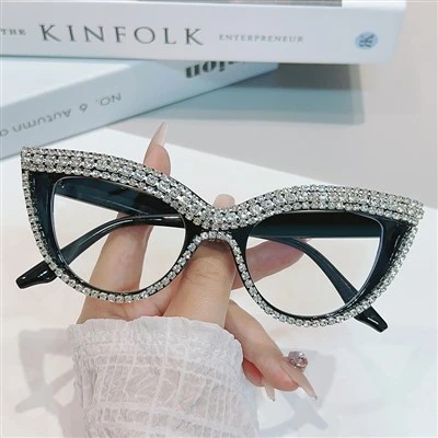 Luxury Diamond Eyeglass Frames For Women