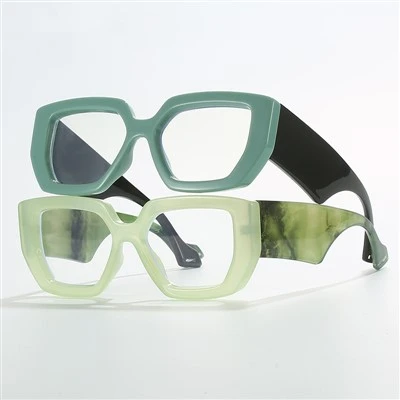 Luxury Polygon Square Women Glasses Frame