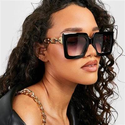 Metal Chain Leg Shades Glasses For Women