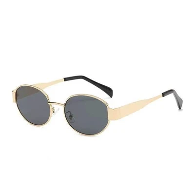 Metal Oval Sunglasses