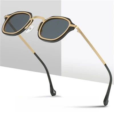 Retro Metal Frame Eyeglasses Mens