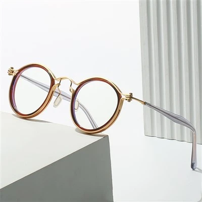 Retro Round Eyeglasses Frames Mens