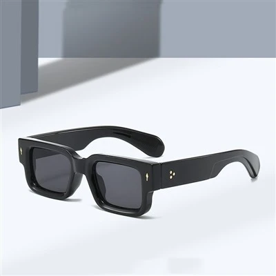 Square Black Yellow Sunglasses