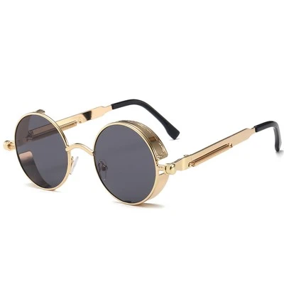 Steampunk Sunglasses Round Metal Frame